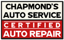 A logo for chapmond 's auto service certified auto repair