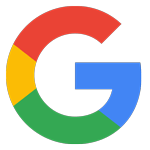 The google logo is a circle with a letter g in the middle.
