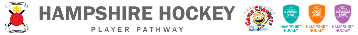 The logo for the hampshire hockey player pathway