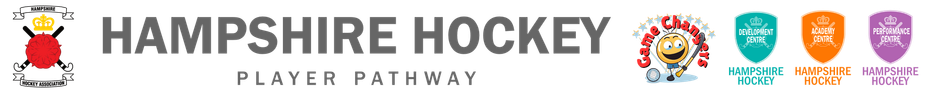 The logo for the hampshire hockey player pathway
