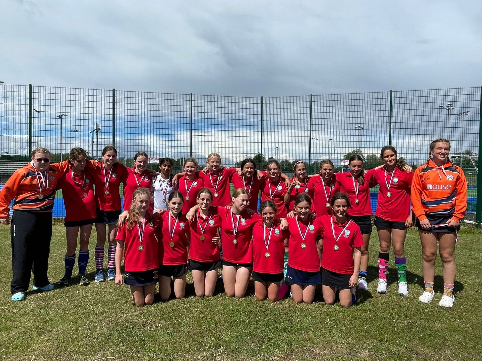 Hampshire South East Girls team at the DC Match Day