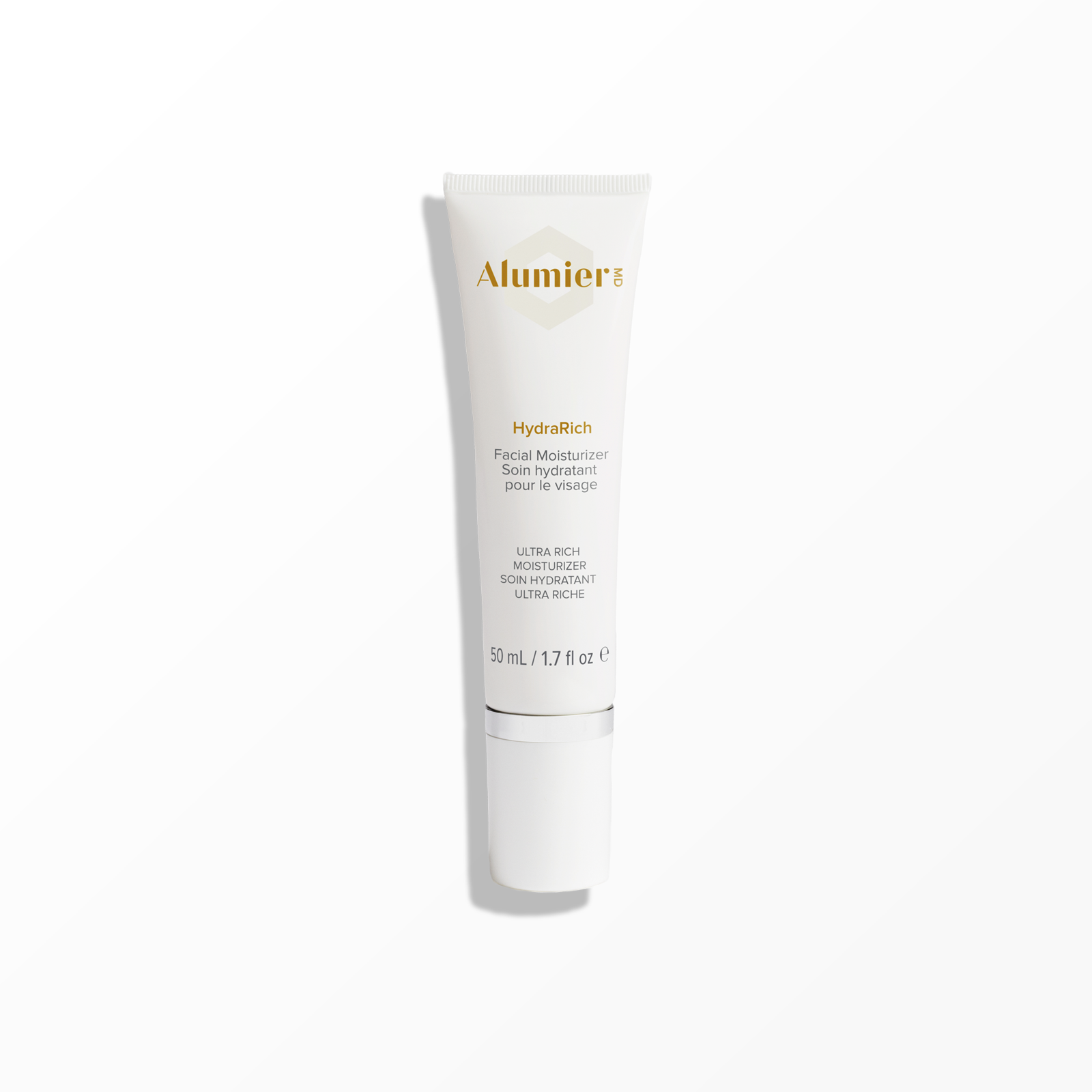 White tube of AlumierMD Hydraboost moisturizer.