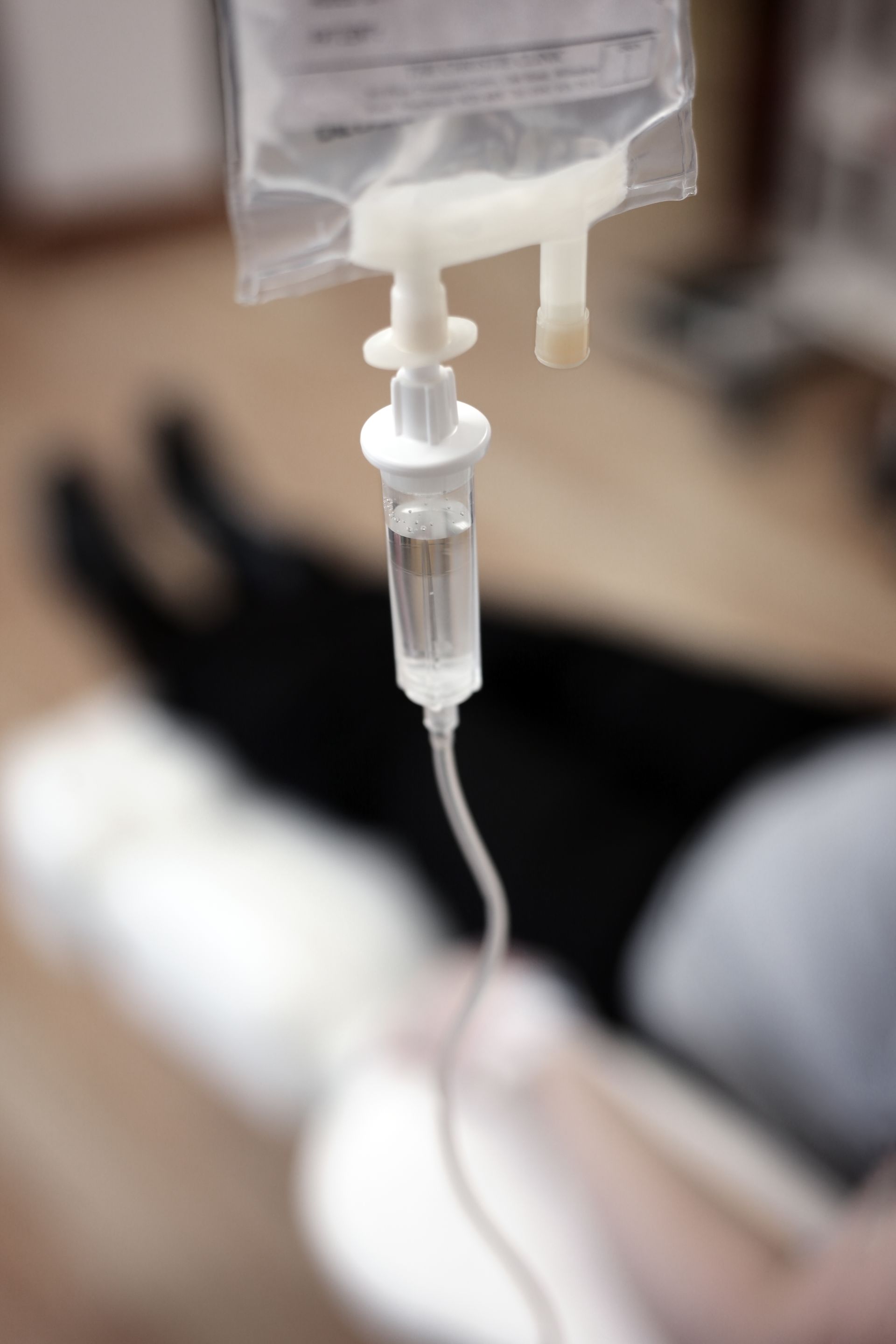 woman getting IV Therapy