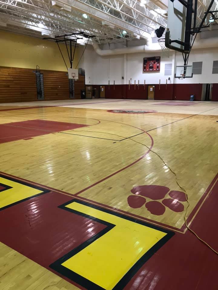 Clean Basketball Court — Fayetteville, NC — F.J.S. Janitorial Services