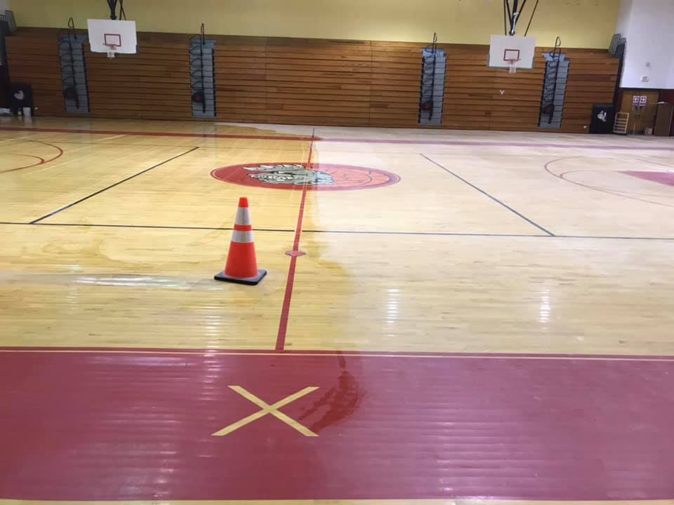 Newly Clean Basketball Court — Fayetteville, NC — F.J.S. Janitorial Services