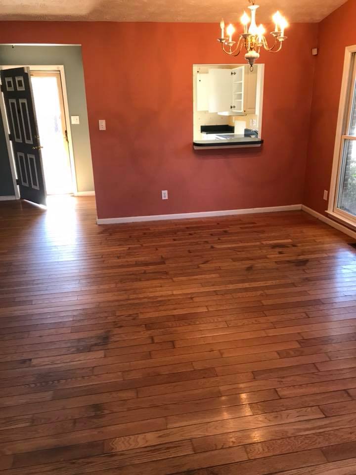 Newly Clean Residential Wooden Floor — Fayetteville, NC — F.J.S. Janitorial Services