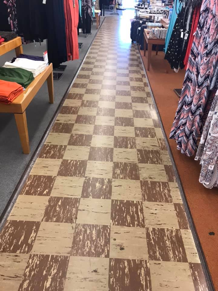 Department Store Clean Floor — Fayetteville, NC — F.J.S. Janitorial Services