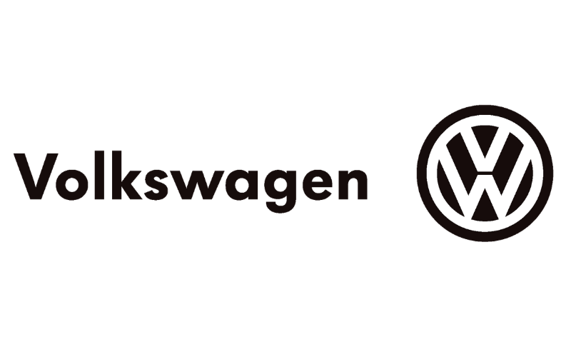 Volkswagen logo featuring the black text 