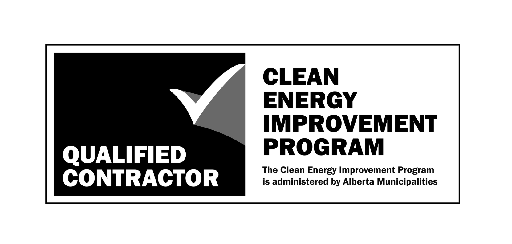 Logo for Alberta Municipalities: blocky, black graphic with text 