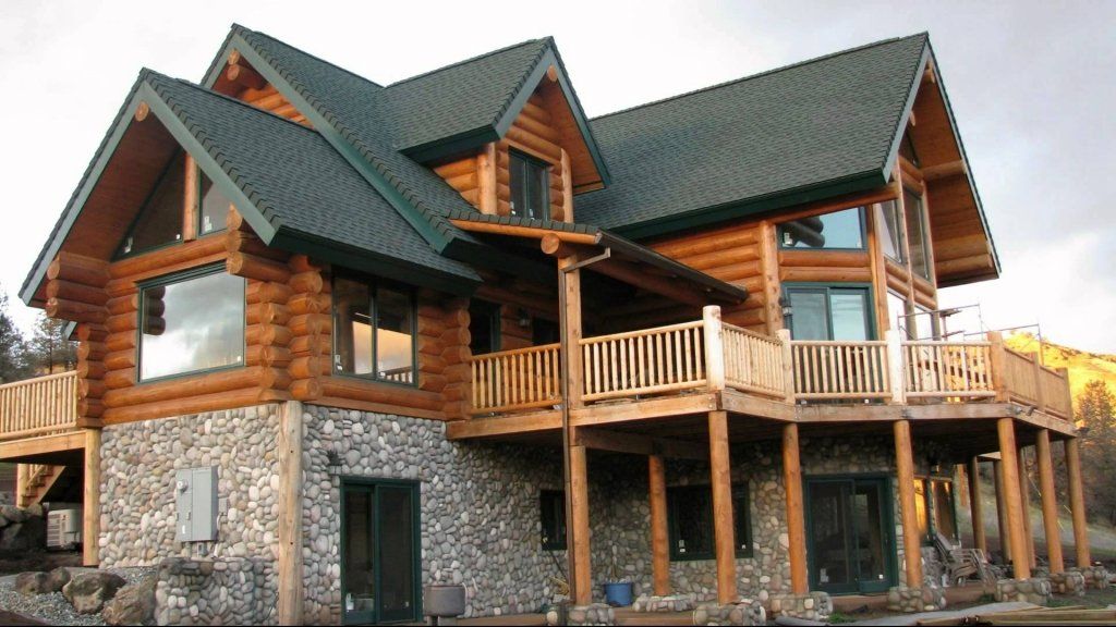 Modern-House-with-Gable-Roof-With-wooden-house-wall-and-stone-wall-design-1024x576