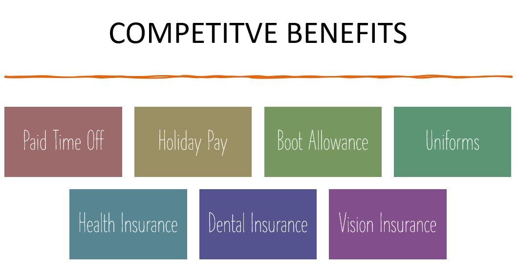 A diagram showing the competitive benefits of different types of insurance