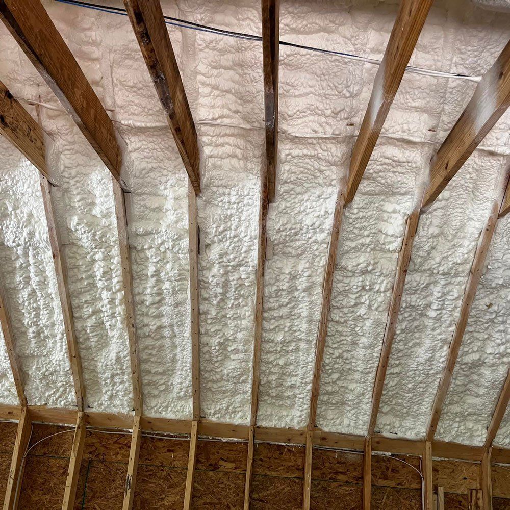Ceiling with Foam Insulation — Conyers, GA — R n R Insulation