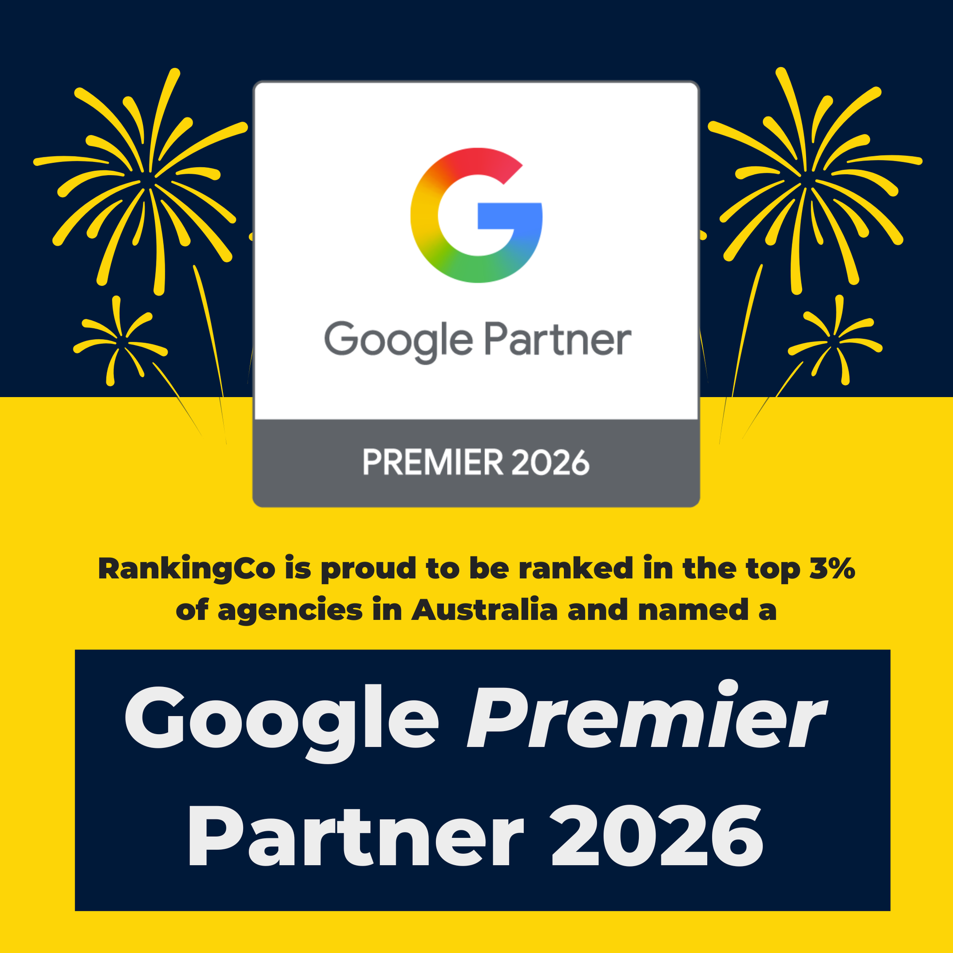 RankingCo rises into Australia’s top 3% of Google Partners as a 2026 Premier Partner