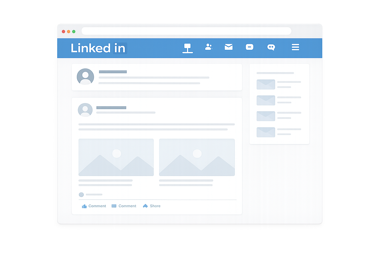 A magnifying glass is looking at a google search page.