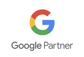 The google partner logo is on a white background.