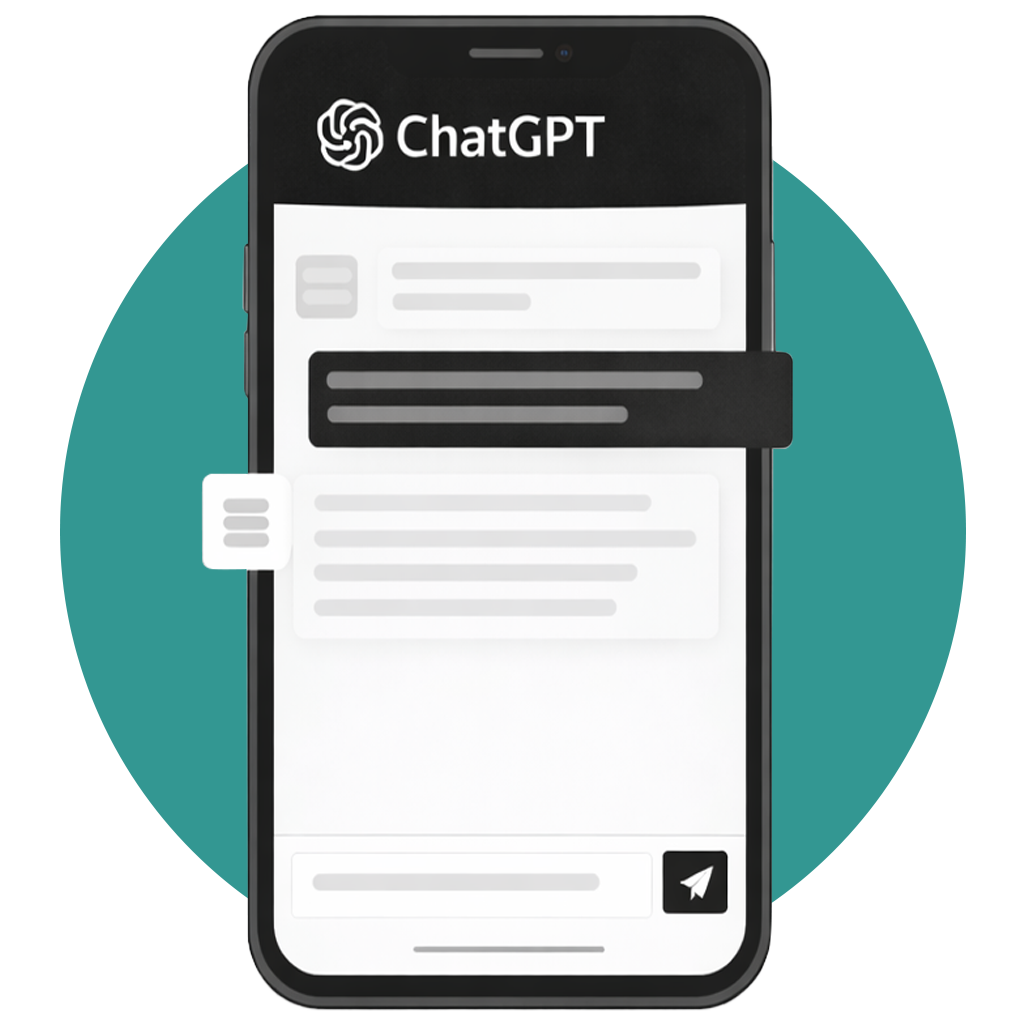 A cell phone with a google search page on it.