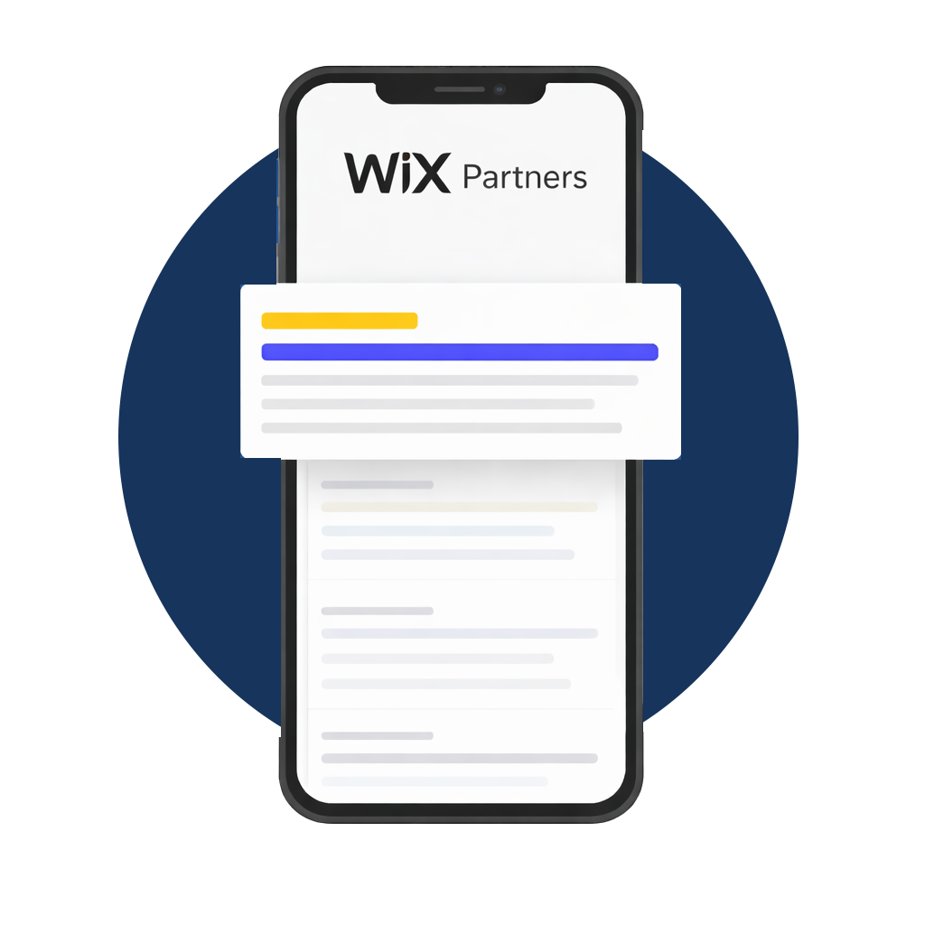 A cell phone with a google search page on it.