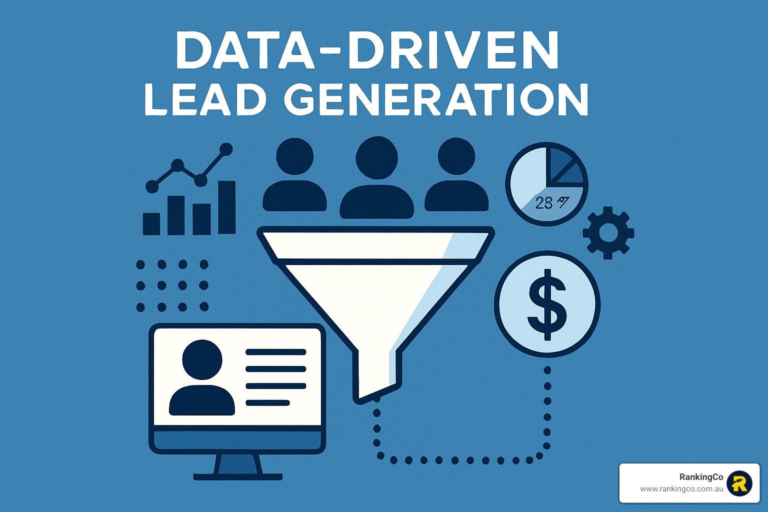 data driven lead generation dashboard showing analytics and lead metrics - data driven lead generati