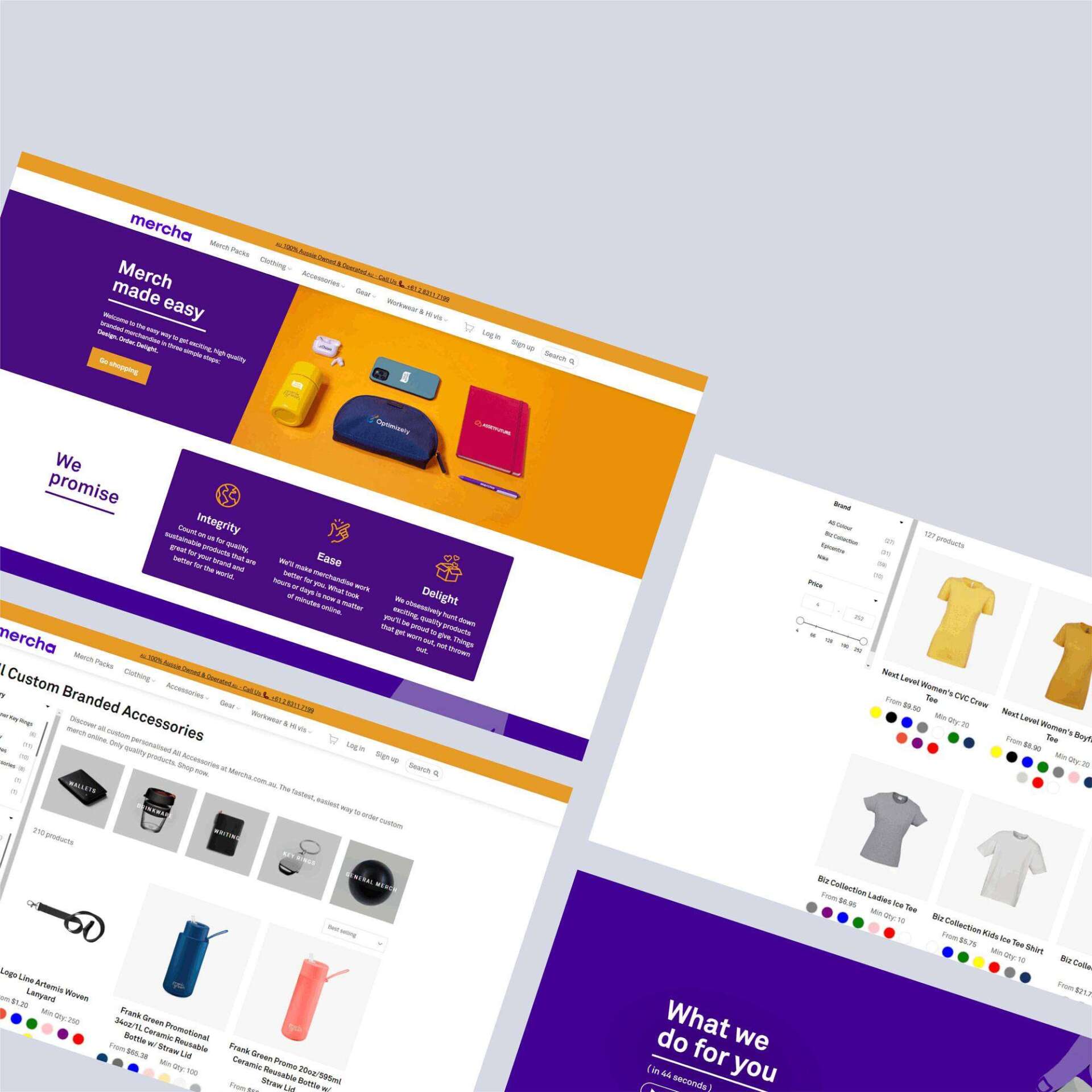 Three computer screens with one that says what are you do for you