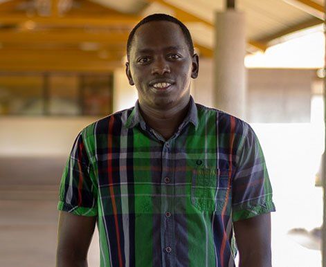 Norman smiling for the camera.