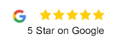 A google logo with five stars on it.