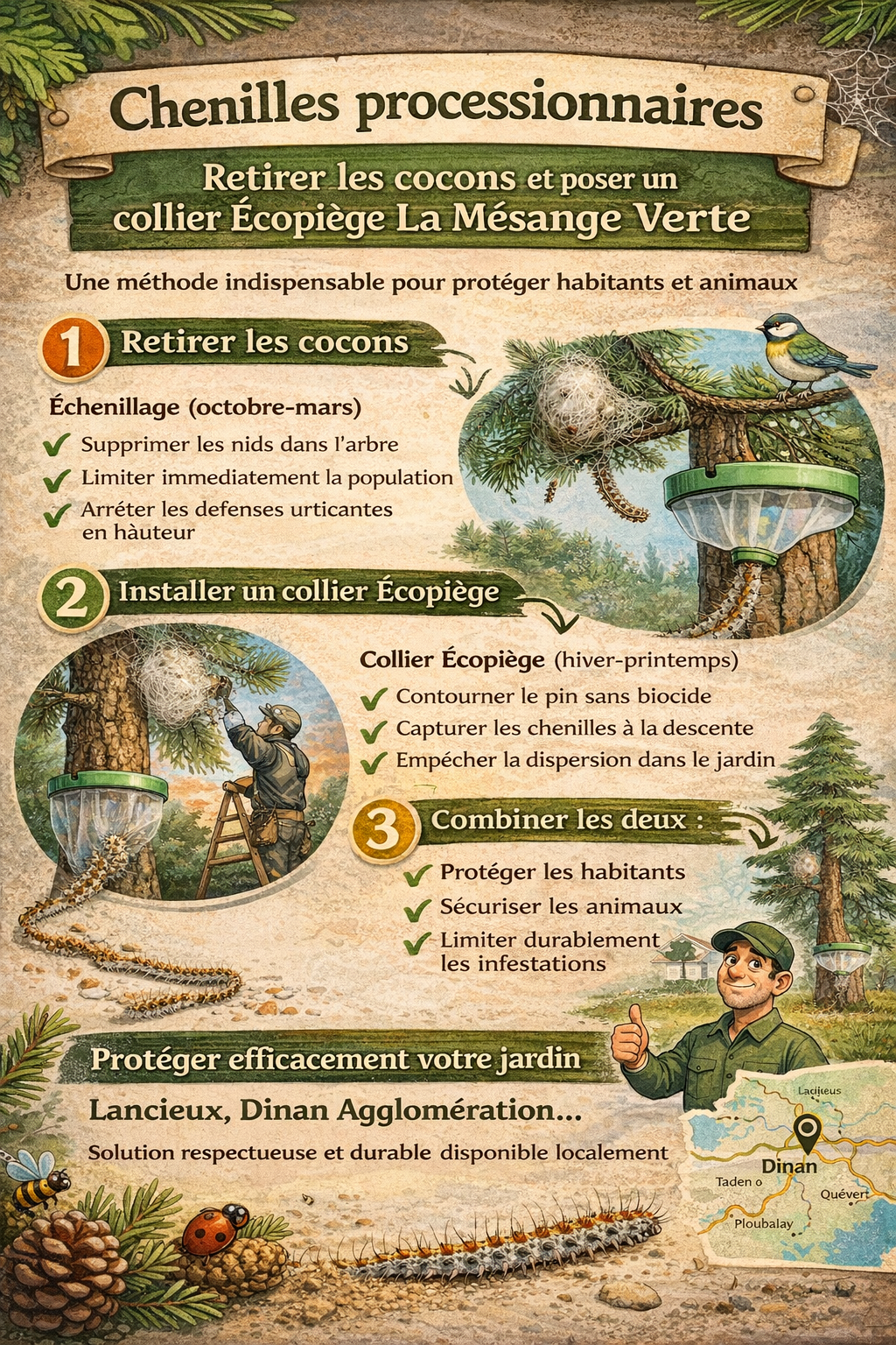 chenille processionnaire du pin