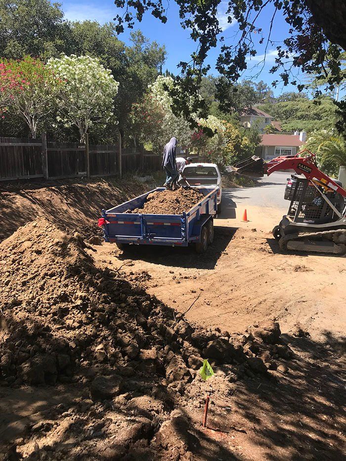 Excavating Field — Belmont, CA — ASG Complete Landscape