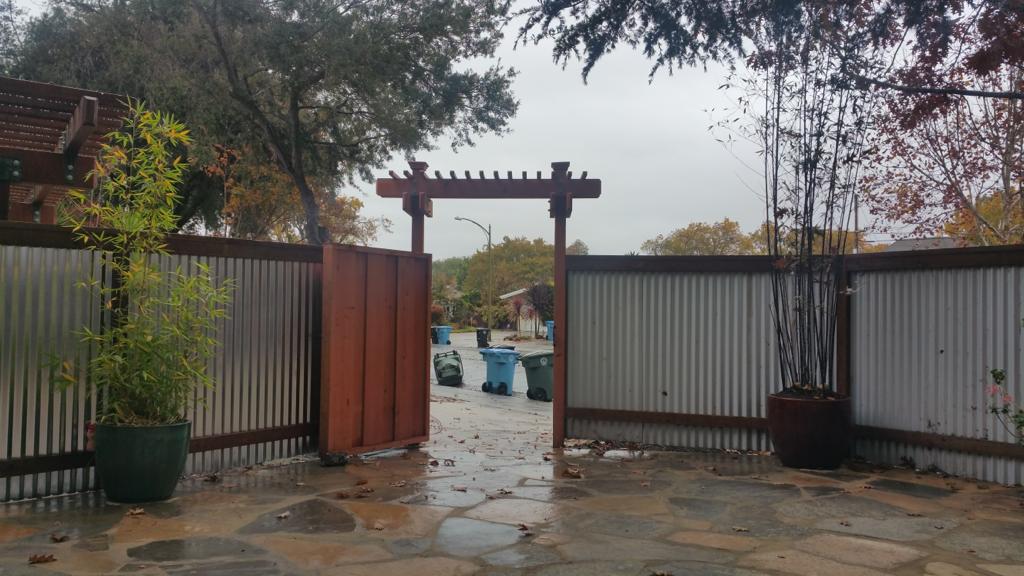 Metal Fence And Wood Gate — Belmont, CA — ASG Complete Landscape
