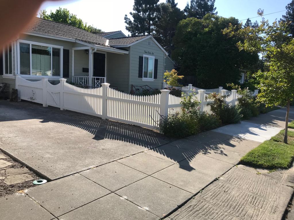 House With White Fence — Belmont, CA — ASG Complete Landscape