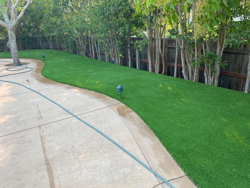 Artificial Grass Installed On The Backyard — Belmont, CA — ASG Complete Landscape