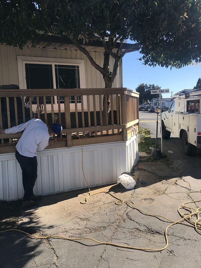 Wooden Deck Before — Belmont, CA — ASG Complete Landscape