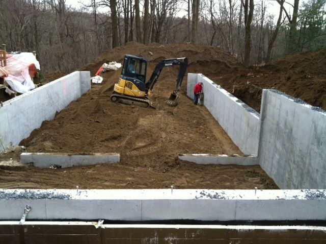 A foundation  construction 