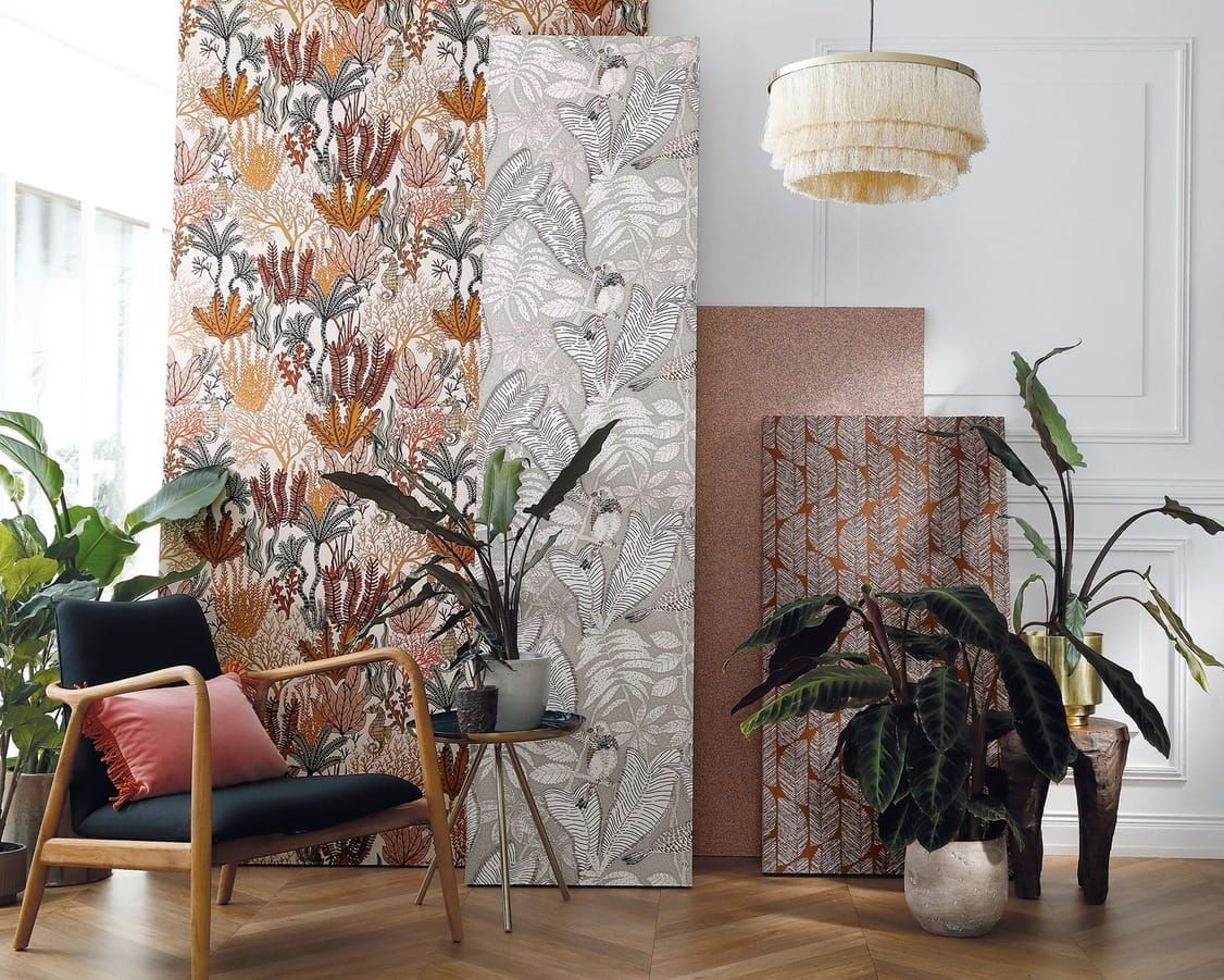 A Bedroom with a Bed, Nightstand, Lamps and Curtains — Mi-ekka Designs in Cannonvale, QLD