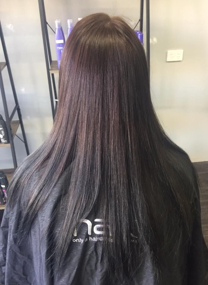 A Woman With Long Dark Hair β Cut Loose Haircare Outlet In Lismore, NSW