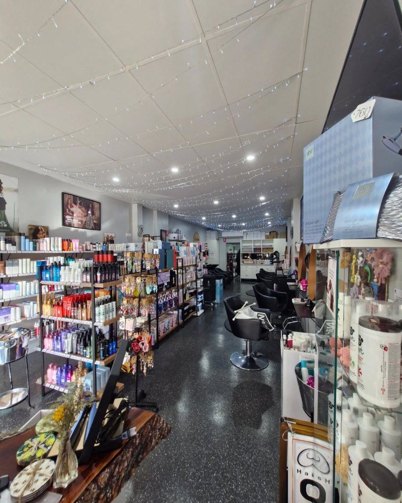 The Inside Of A Hair Salon Filled With Lots Of Products β Cut Loose Haircare Outlet In Lismore, NSW