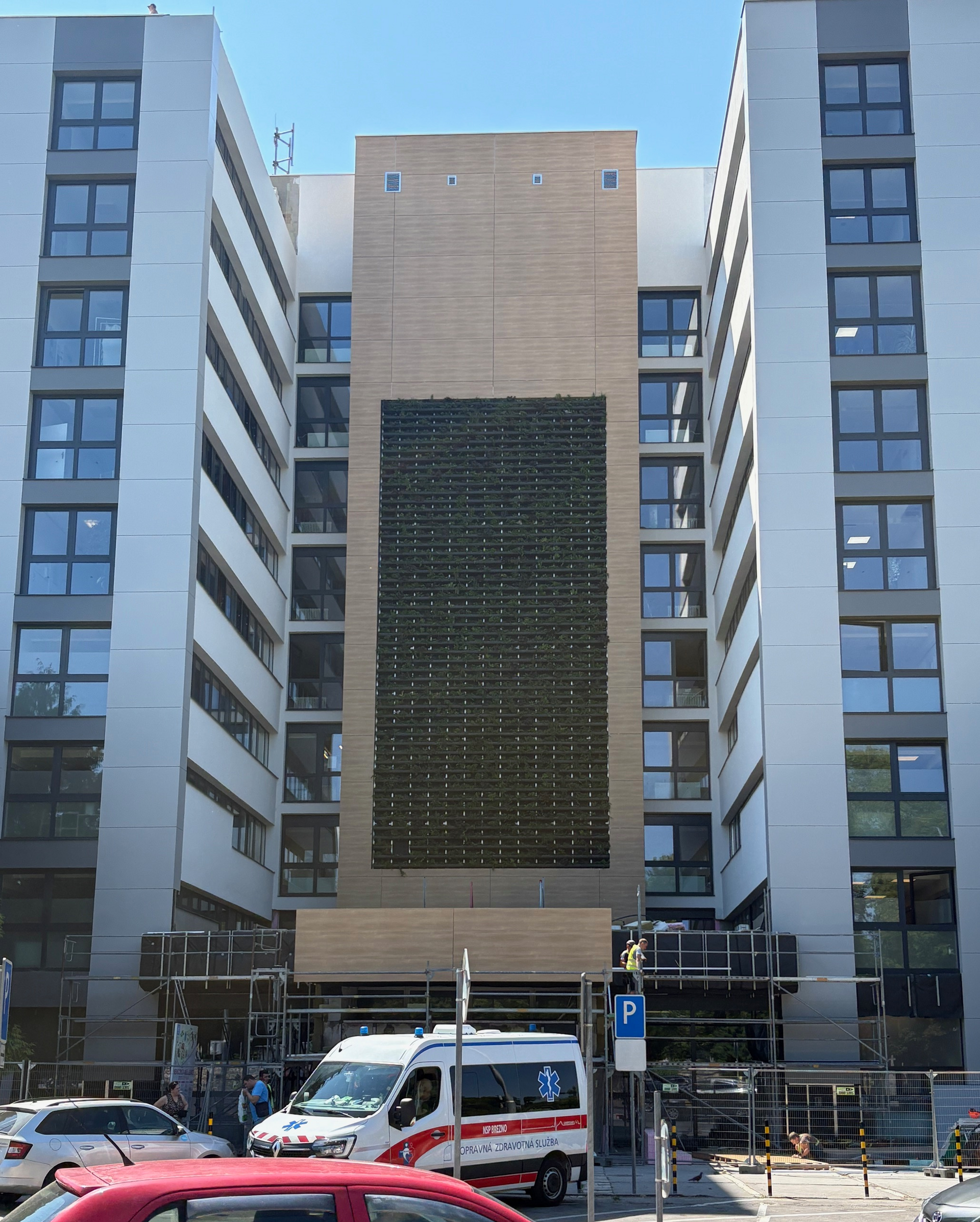 Exteriérové zelená fasáda