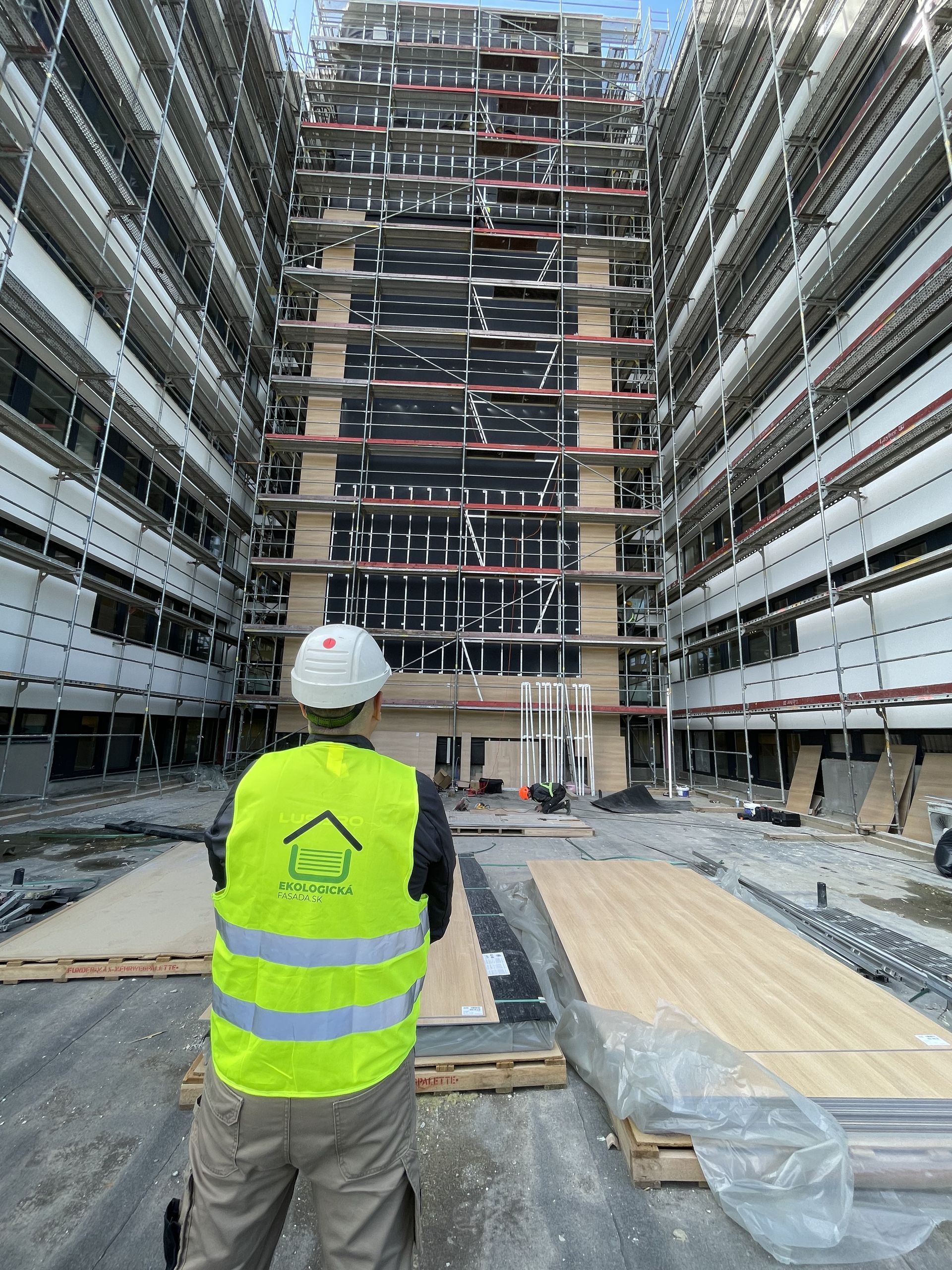 Exteriérové zelená fasáda