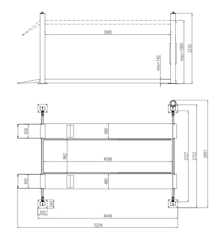 4 POST 3 TON NARROW PIC