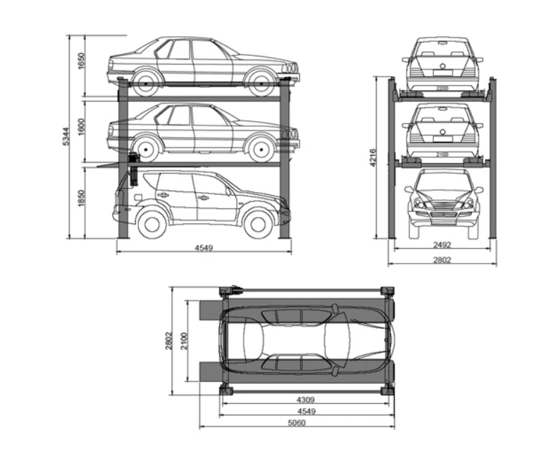 4.5TON TRIPLE STACKER