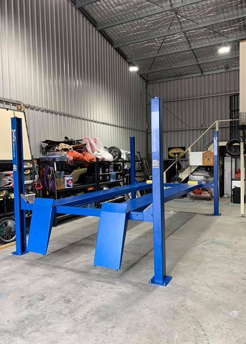 4 Post Hoist – 4 Ton – Extra Long & High Model