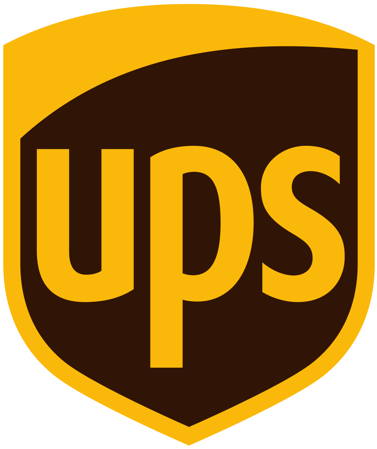 Le logo ups est affiché sur un fond blanc
