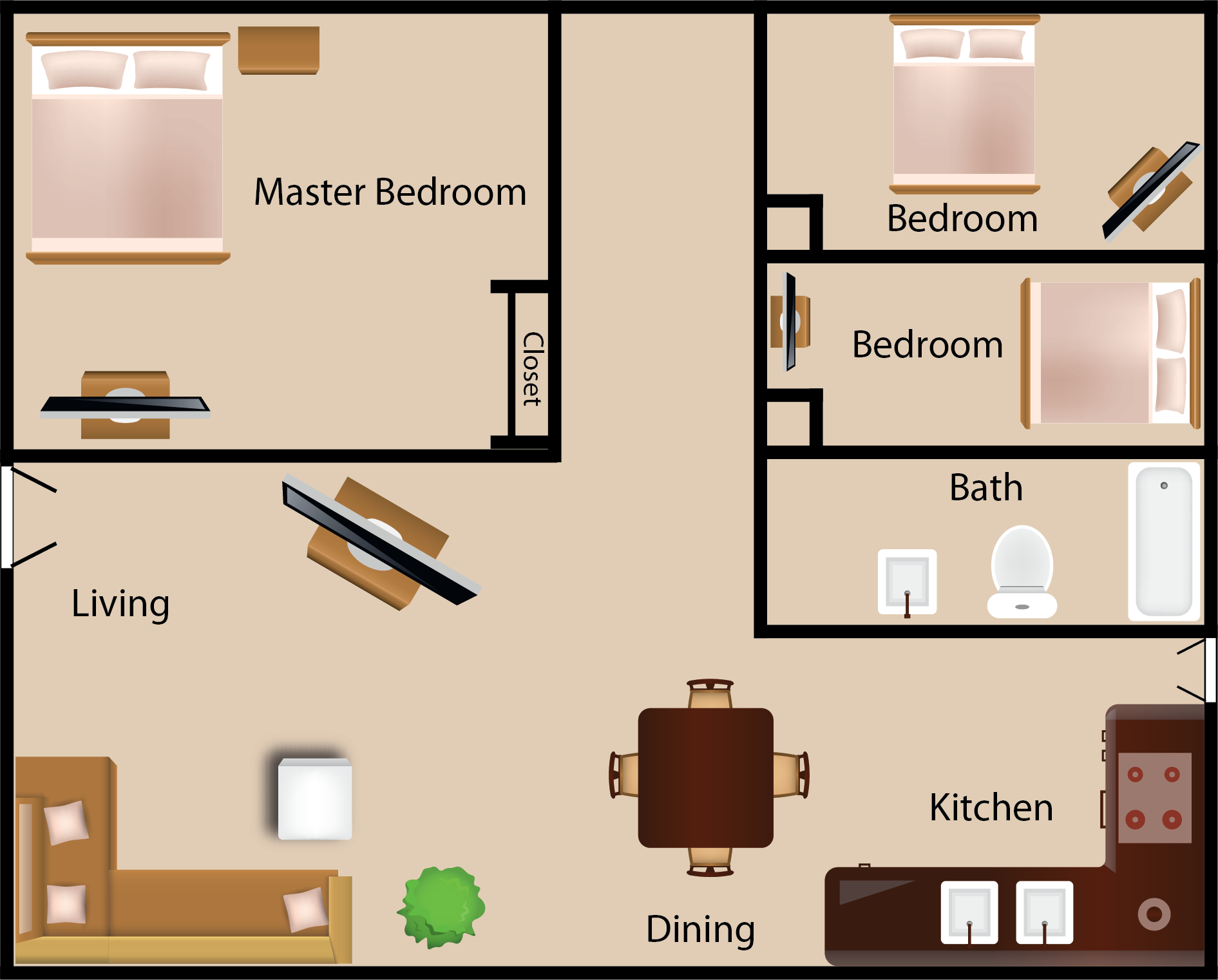 Three Bedroom