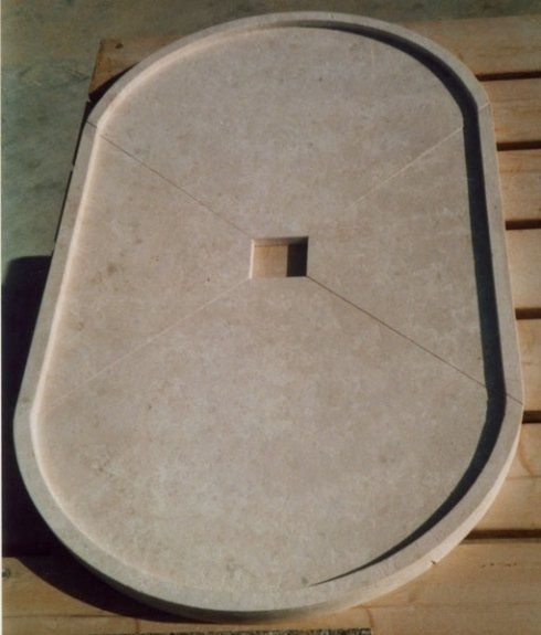 Pianale per lavandino in marmo