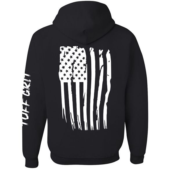 Black Hoodie with Flag