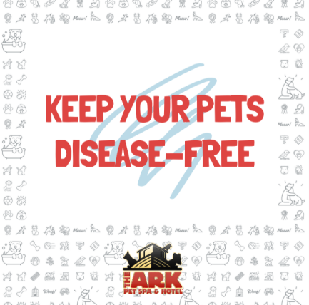 A poster that says keep your pets disease free