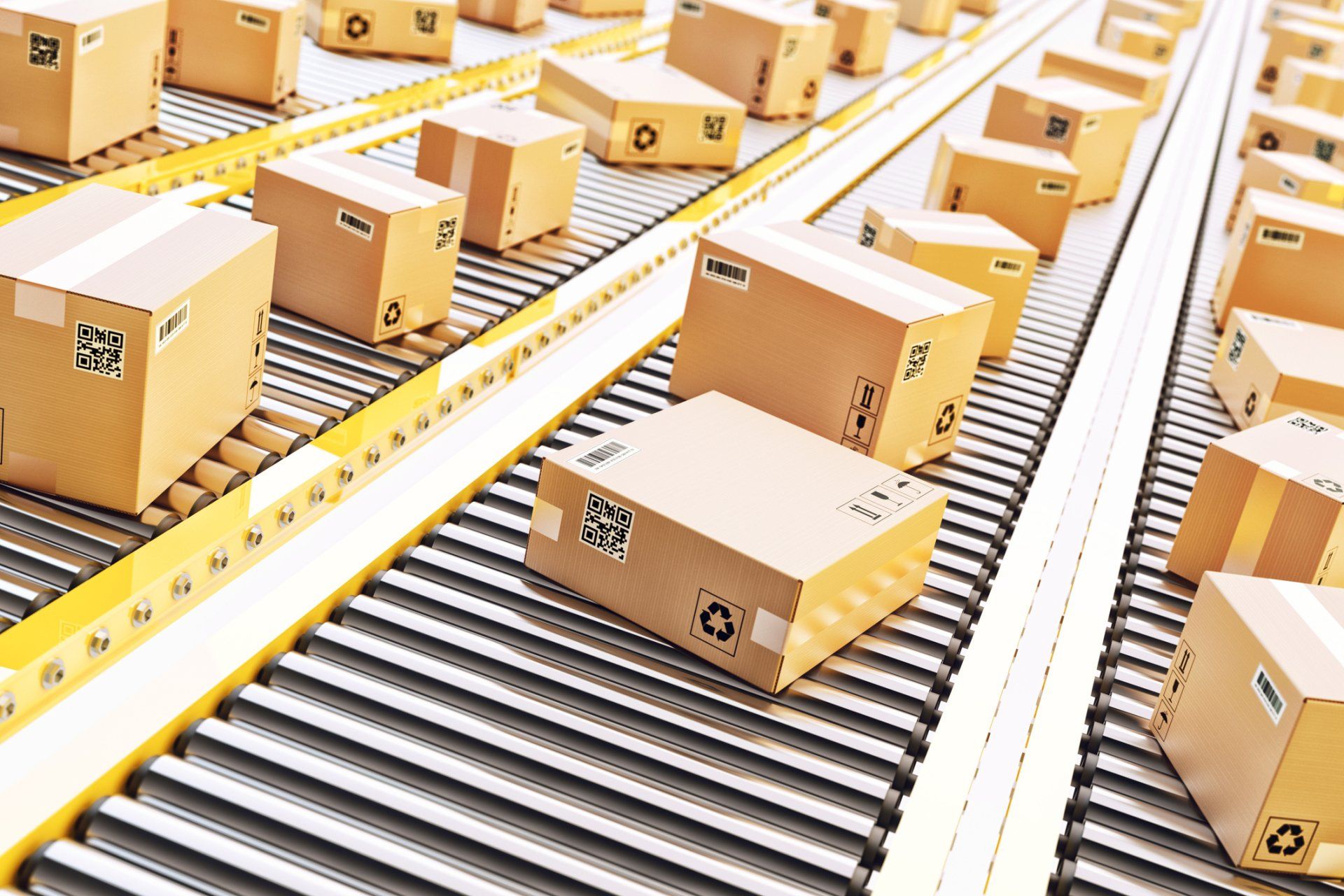 Boxes on a Conveyor Line — Naperville, IL — JBS Logistics Inc.