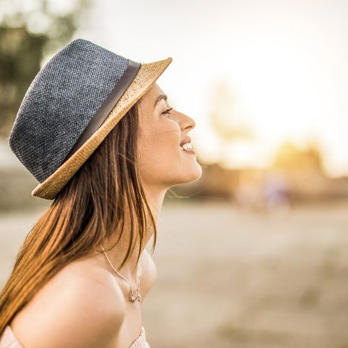 Pretty Girl With A Hat — Port Angeles, WA — The Wig Gallery