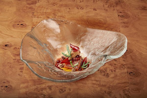 Paris House , Woburn, Bedfordshire, Oakley Studios, *CHALK STREAM TROUT*
Whisky cured trout, ponzu braised beetroot & toasted oats