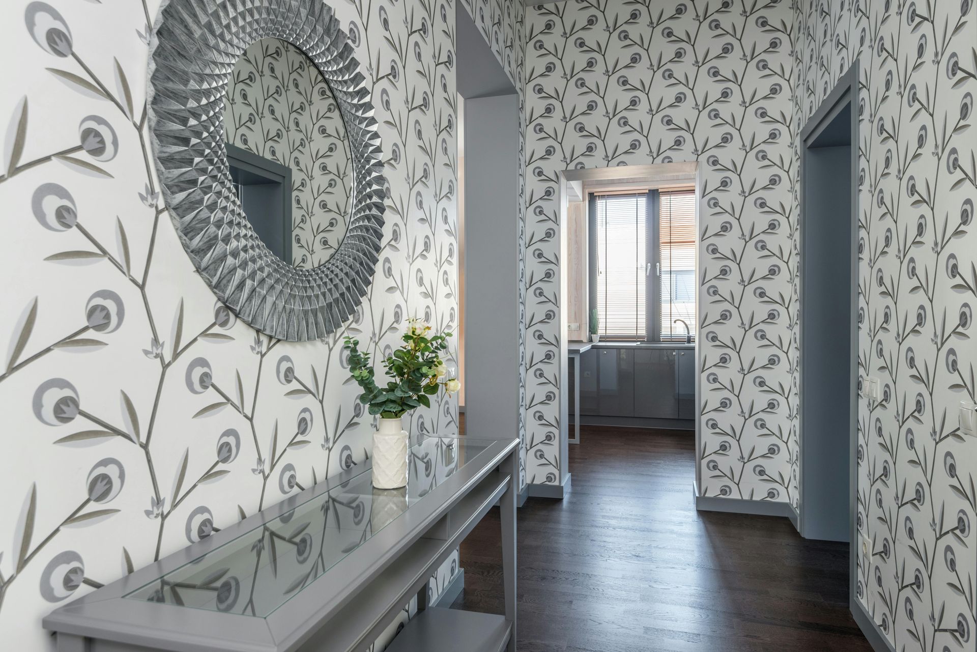 hallway wallpaper