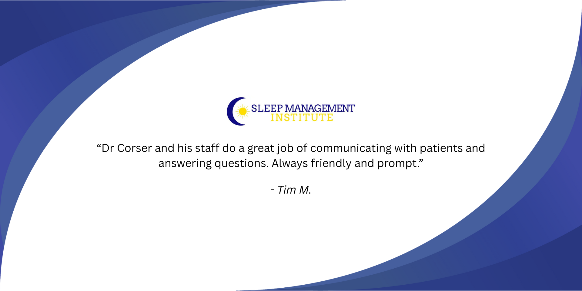 Testimonial 3 | Home Page | Sleep Management